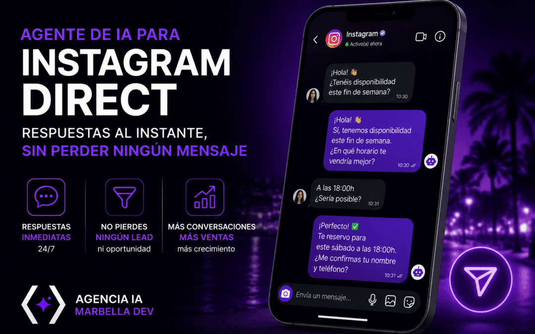 Agente de IA para Instagram Direct: respuestas al instante, sin perder ningún mensaje