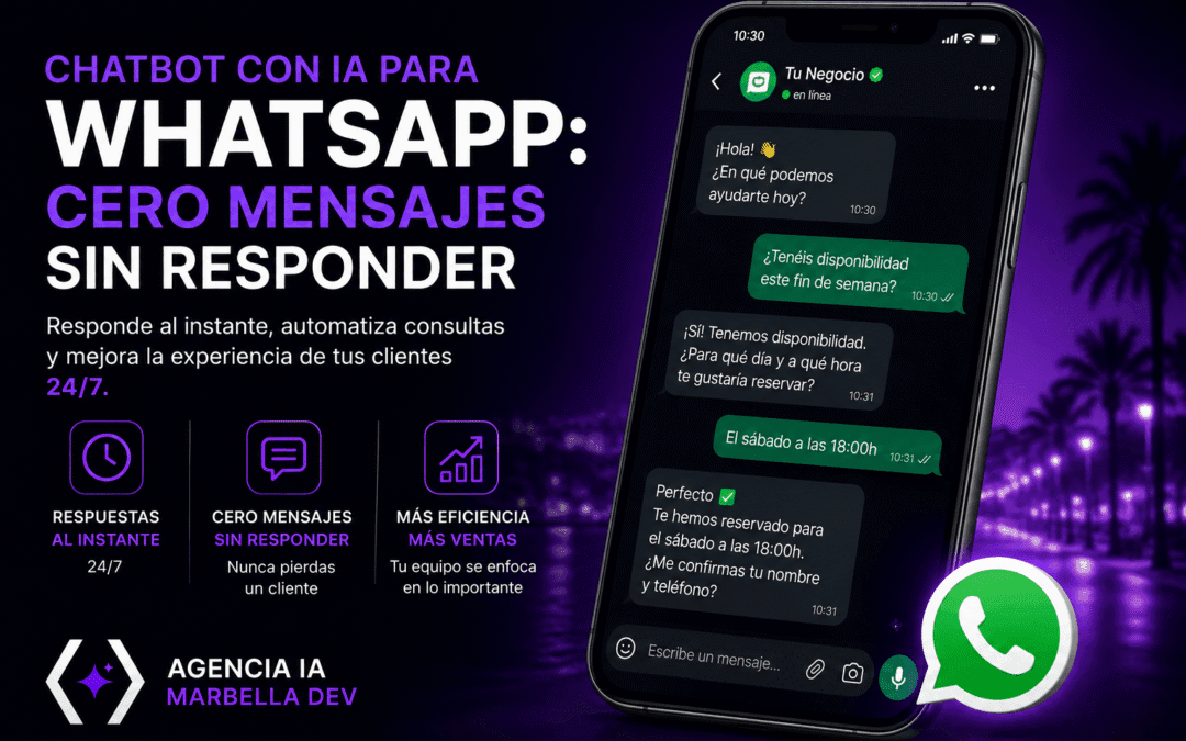 Chatbot con IA para WhatsApp: cero mensajes sin responder