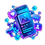 Icono de redes sociales con IA