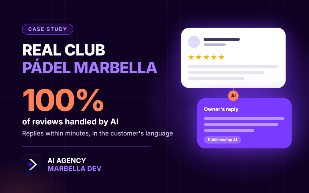 Real Club Pádel Marbella: AI replies to Google reviews
