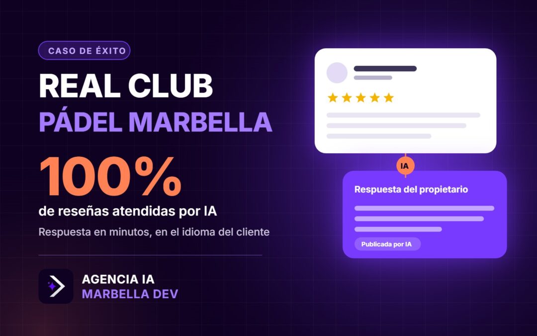 Real Club Pádel Marbella: respuestas a reseñas de Google con IA