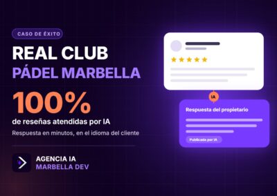 Real Club Pádel Marbella: respuestas a reseñas de Google con IA
