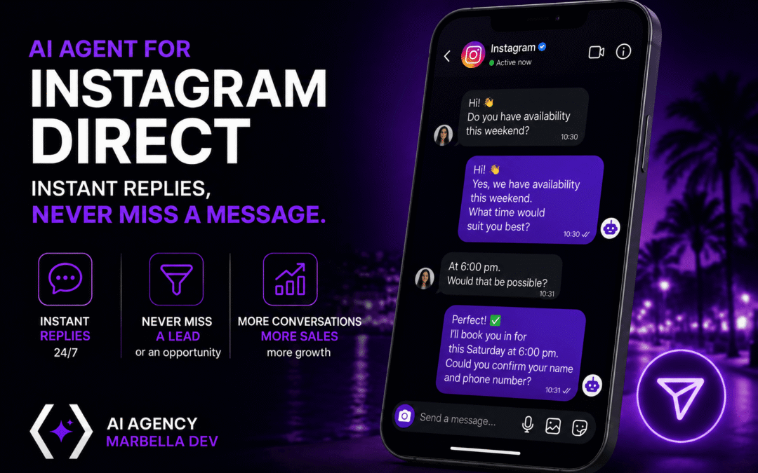 AI agent for Instagram Direct: instant replies, no message left unanswered