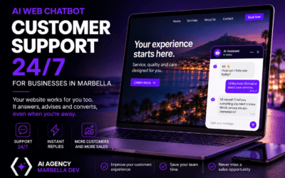 Web AI chatbot for 24/7 customer service in Marbella businesses